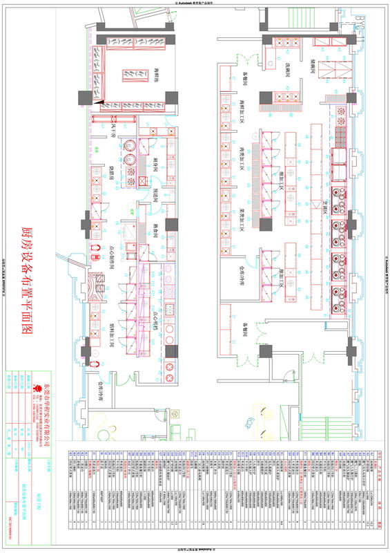 漁民新村海鮮酒樓廚房設(shè)計(jì)圖